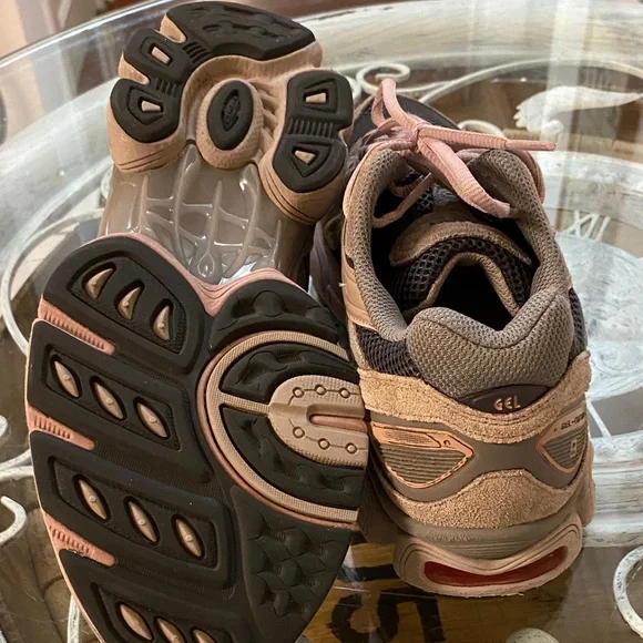 Asics Pink and Black Mesh Sneakers - Picture 5 of 5